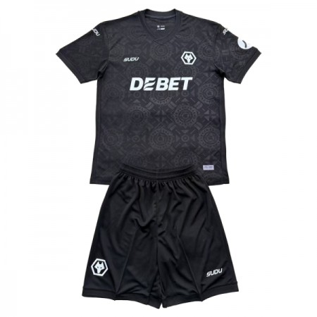 Wolverhampton Wanderers Doelman Tenue Zwarte 2025-26  - Kids